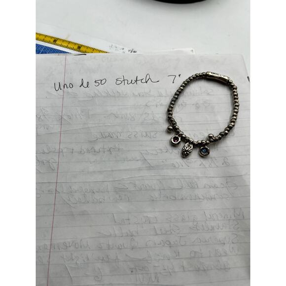 UNO DE 50 Soulcraft " SUNSHINE BRACELET " Silver Plated Crystal
Stretch Bracelet - Picture 9 of 9